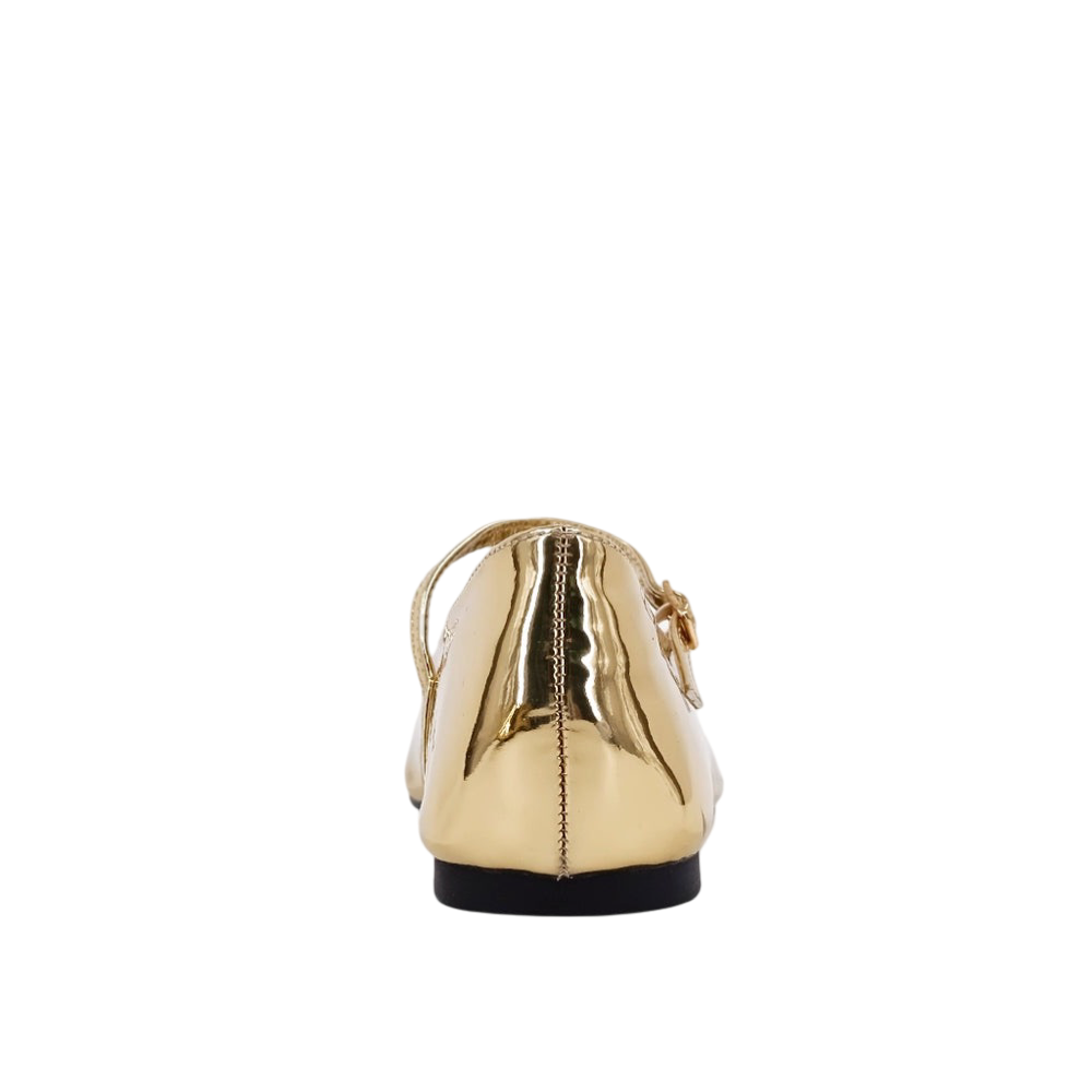 Shoes- Shu Shop Addison Gold Ballerina Flat