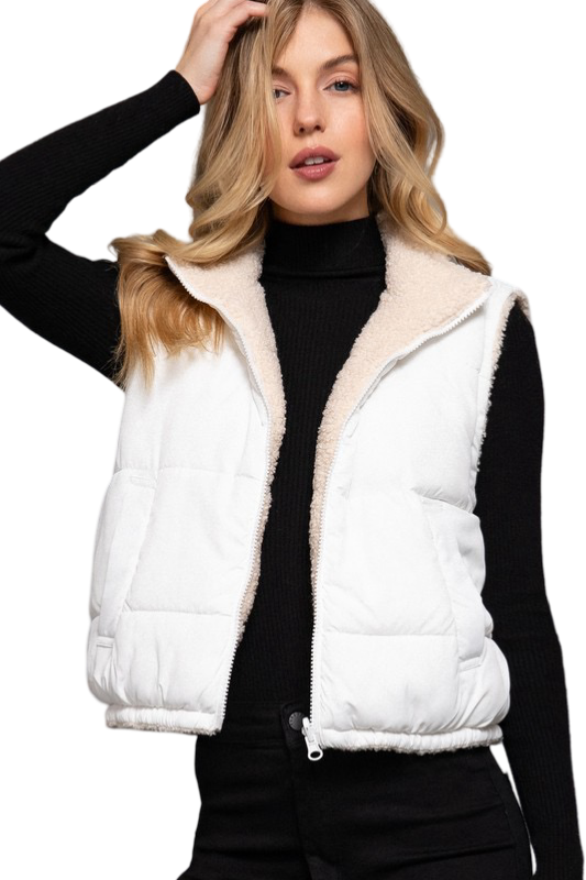 Apparel- Active Basic Reversible padded Fur Jacket