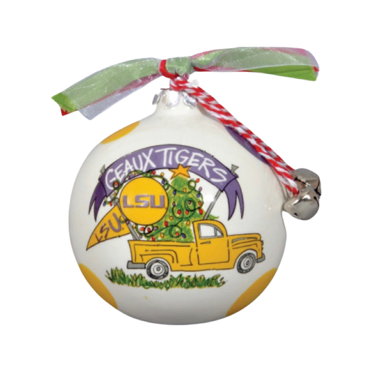 Ornaments- Magnolia Lane LSU Truck Ornament