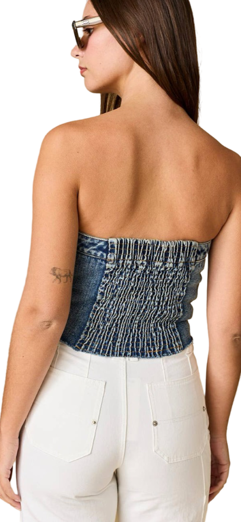 Apparel- Papermoon Kaylani Denim Corset Top