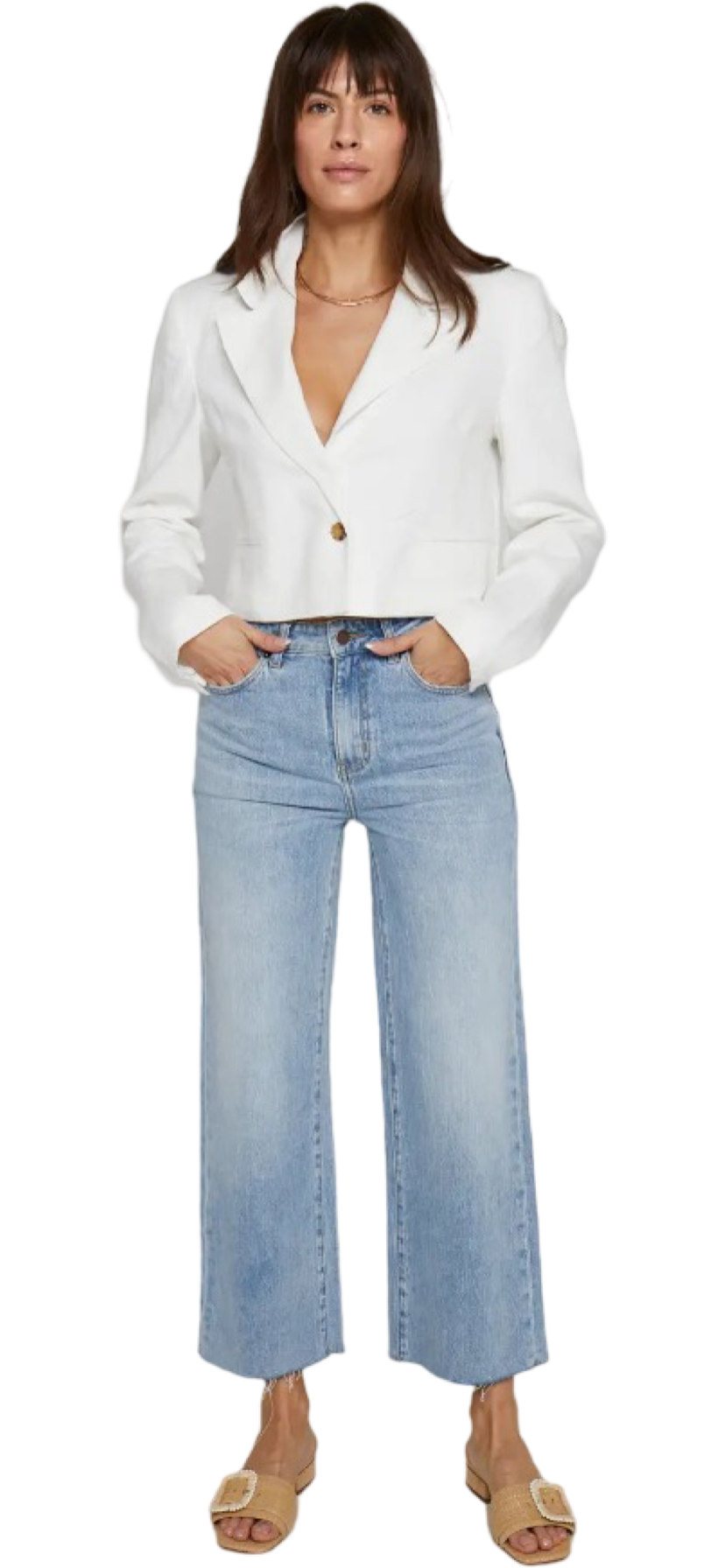 Apparel- Oliver Logan Aberdeen Cropped High Rise Jean