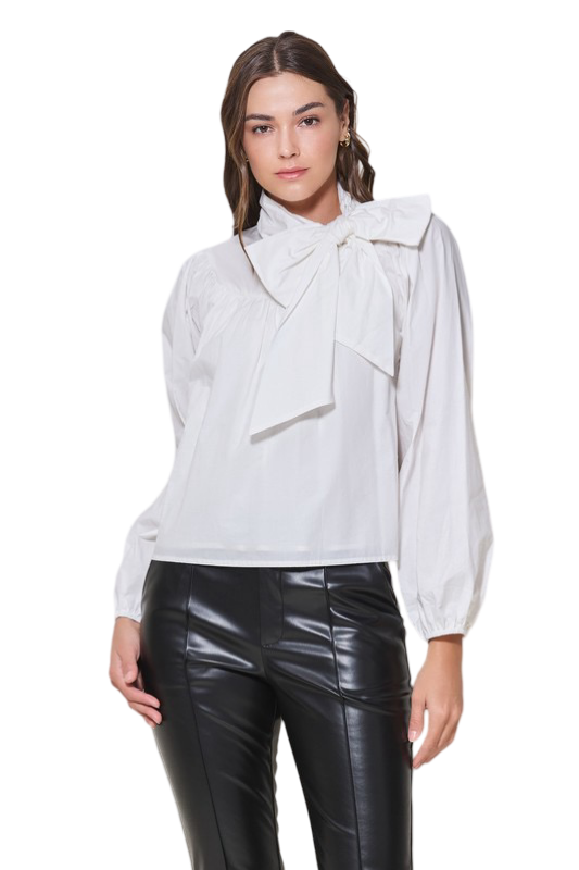 Apparel- Able Bow Front Dressy Blouse