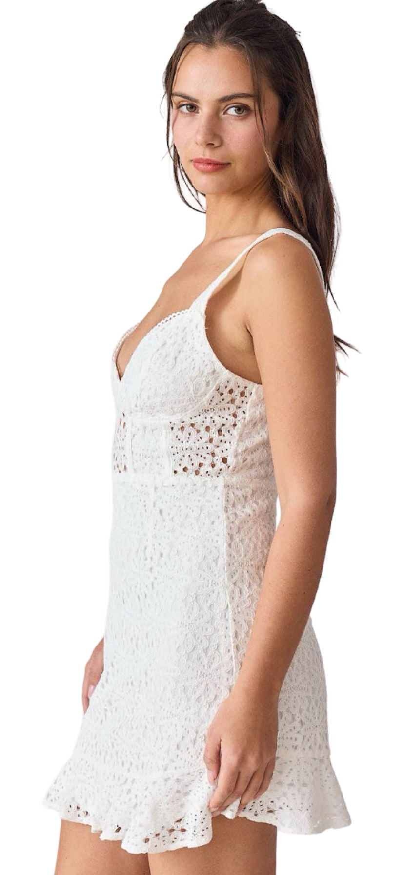 Apparel- Papermoon Kinsley Lace Corset Mini Sleeveless Dress