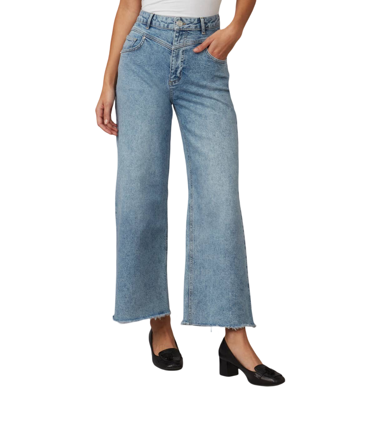 Apparel- Lola MILAN High Rise Wide Leg Jeans 31" Inseam