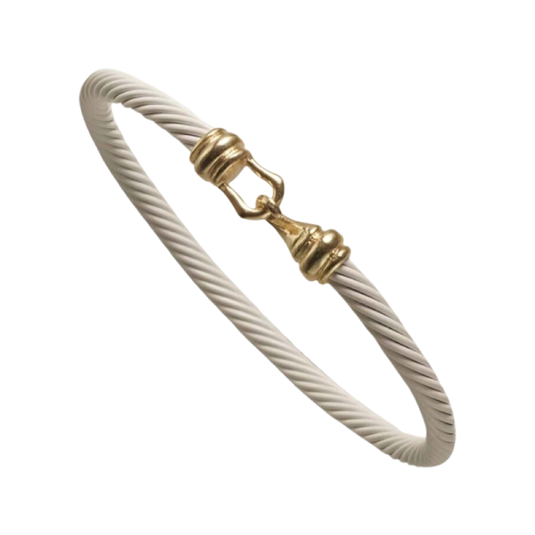 Bracelets- M&E Bling Cable Bangle