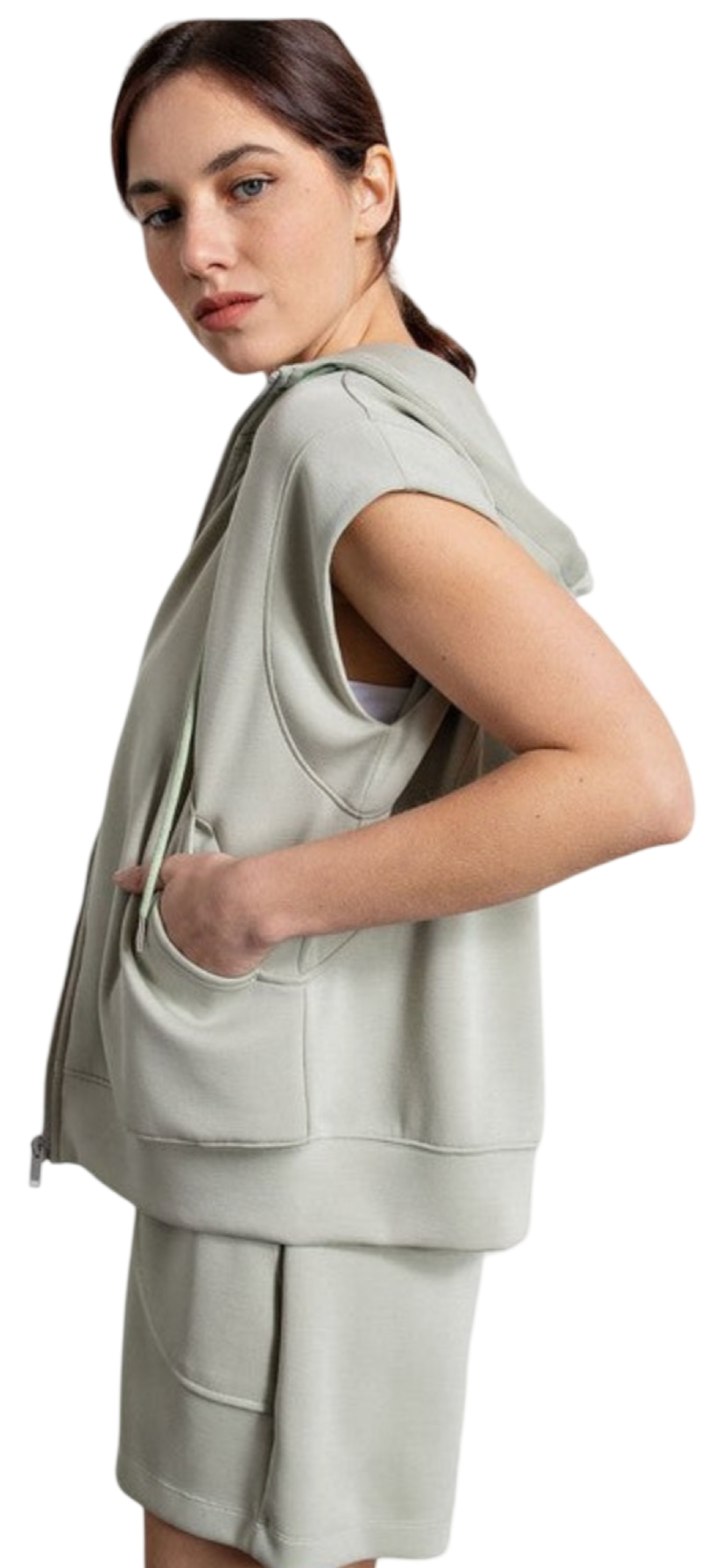 Apparel- Rae Mode Sleeveless Hoodie Vest