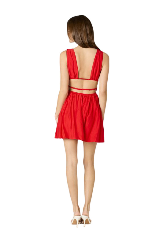 Apparel- CCLA Open Back Mini Dress