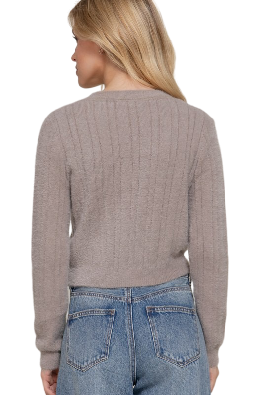 Apparel- Active Basic Long Sleeve Crew Neck Sweater Top