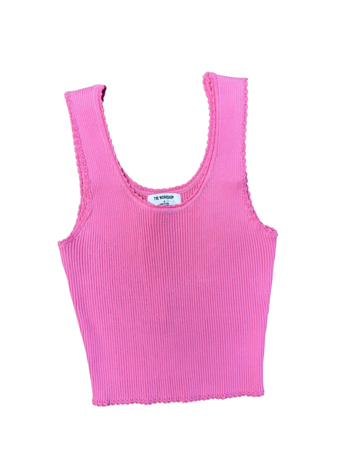 Apparel- The Workshop Crotchet Edged Rib Tank