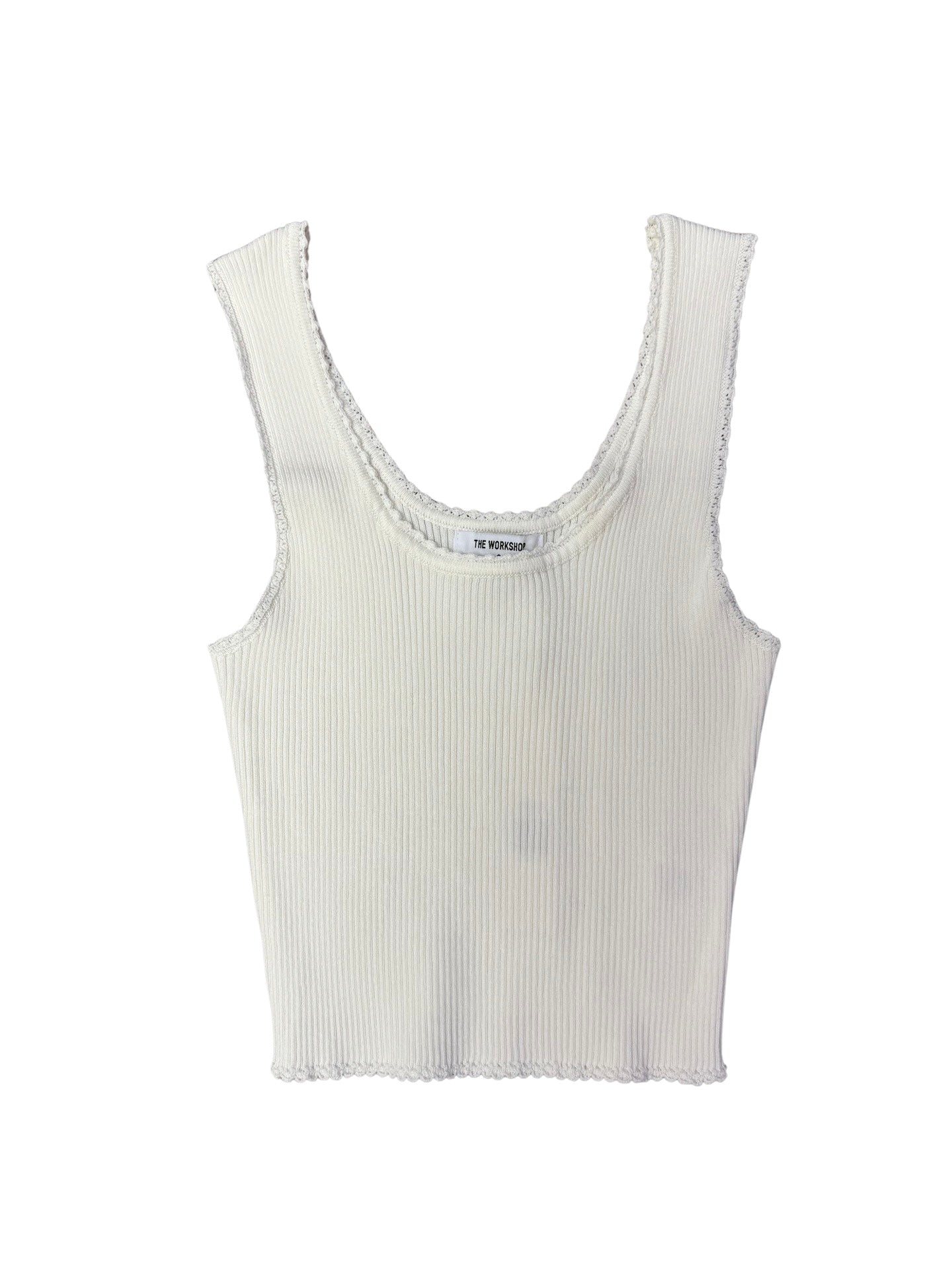 Apparel- The Workshop Crotchet Edged Rib Tank