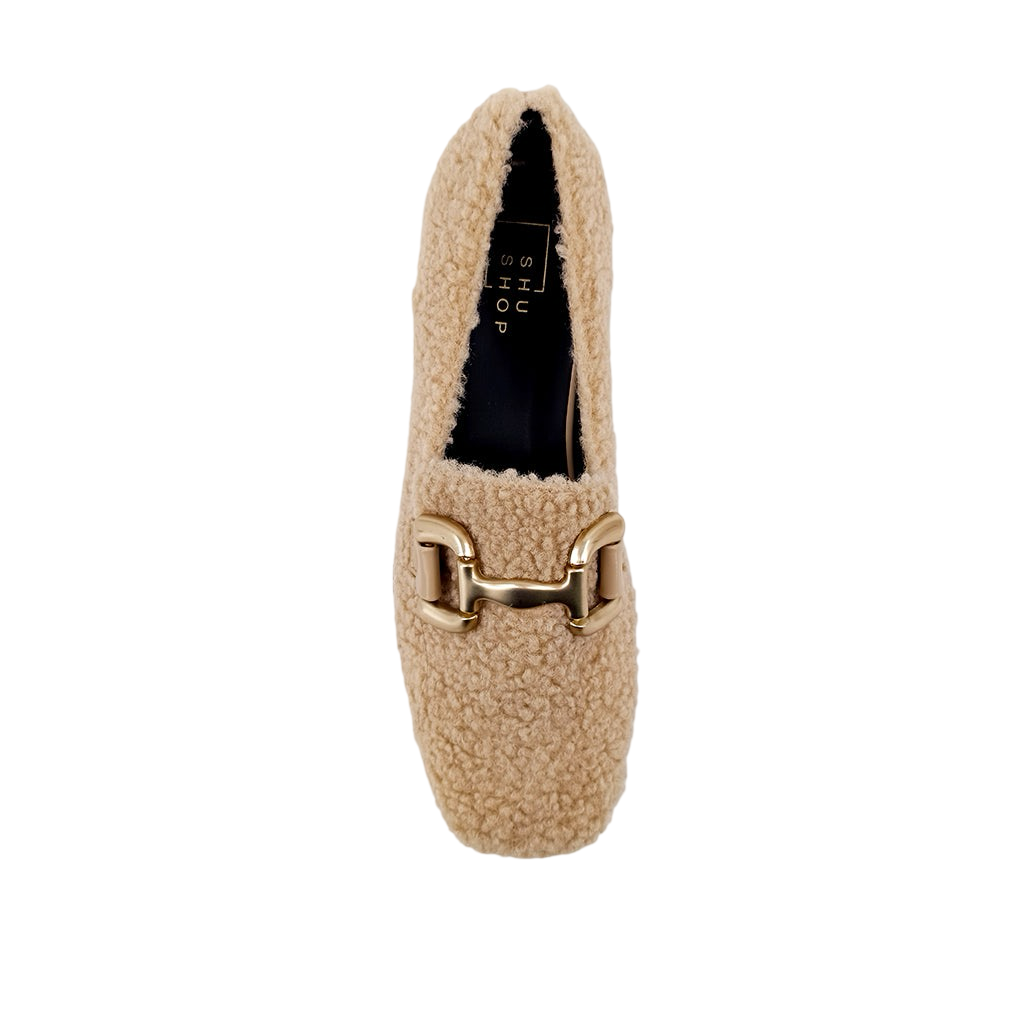 Shoes- Therese Faux Leather And Sherpa Loafers