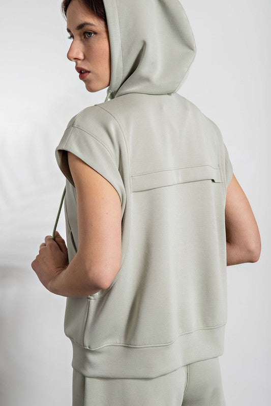 Apparel- Rae Mode Sleeveless Hoodie Jacket