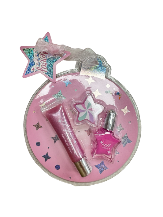 Face- Iscream Merry and Bright Lip Gloss and Nail Polish Set