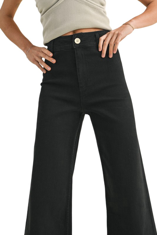 Apparel- MIOU MUSE Straight Wide Leg Denim Pants