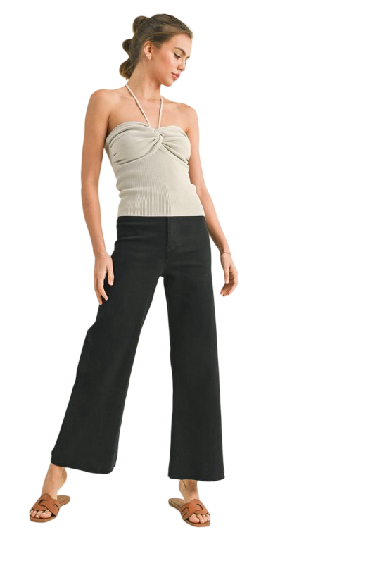 Apparel- MIOU MUSE Straight Wide Leg Denim Pants