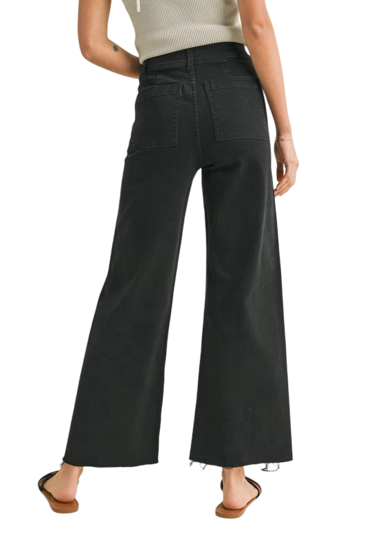 Apparel- MIOU MUSE Straight Wide Leg Denim Pants