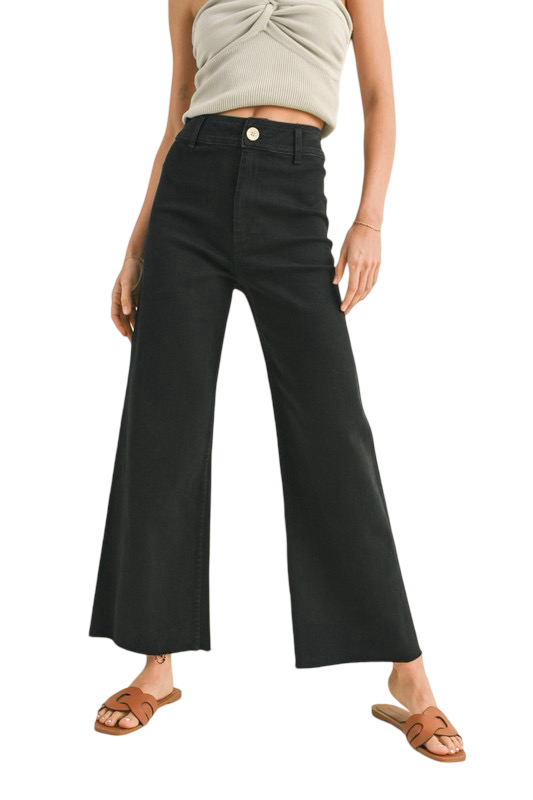 Apparel- MIOU MUSE Straight Wide Leg Denim Pants