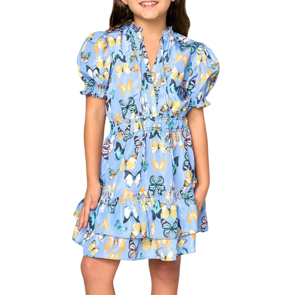 Girls- Buddy Love Tween Clementine Elastic Waist Mini Dress