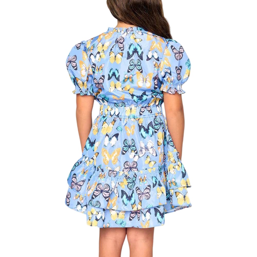 Girls- Buddy Love Tween Clementine Elastic Waist Mini Dress