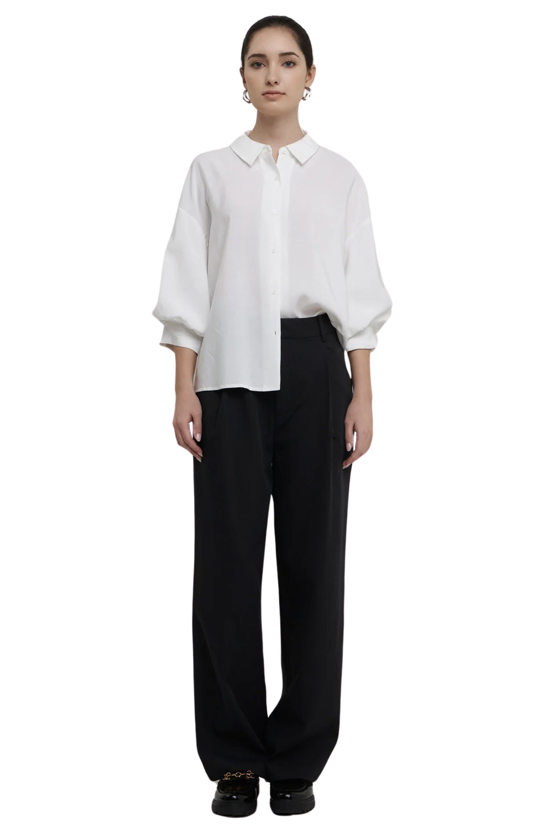 Apparel- English Factory Balloon Sleeve Blouse