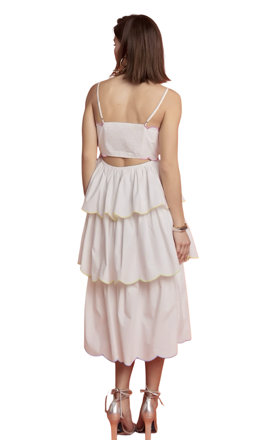 Apparel- English Factory Scallop Tiered Dress