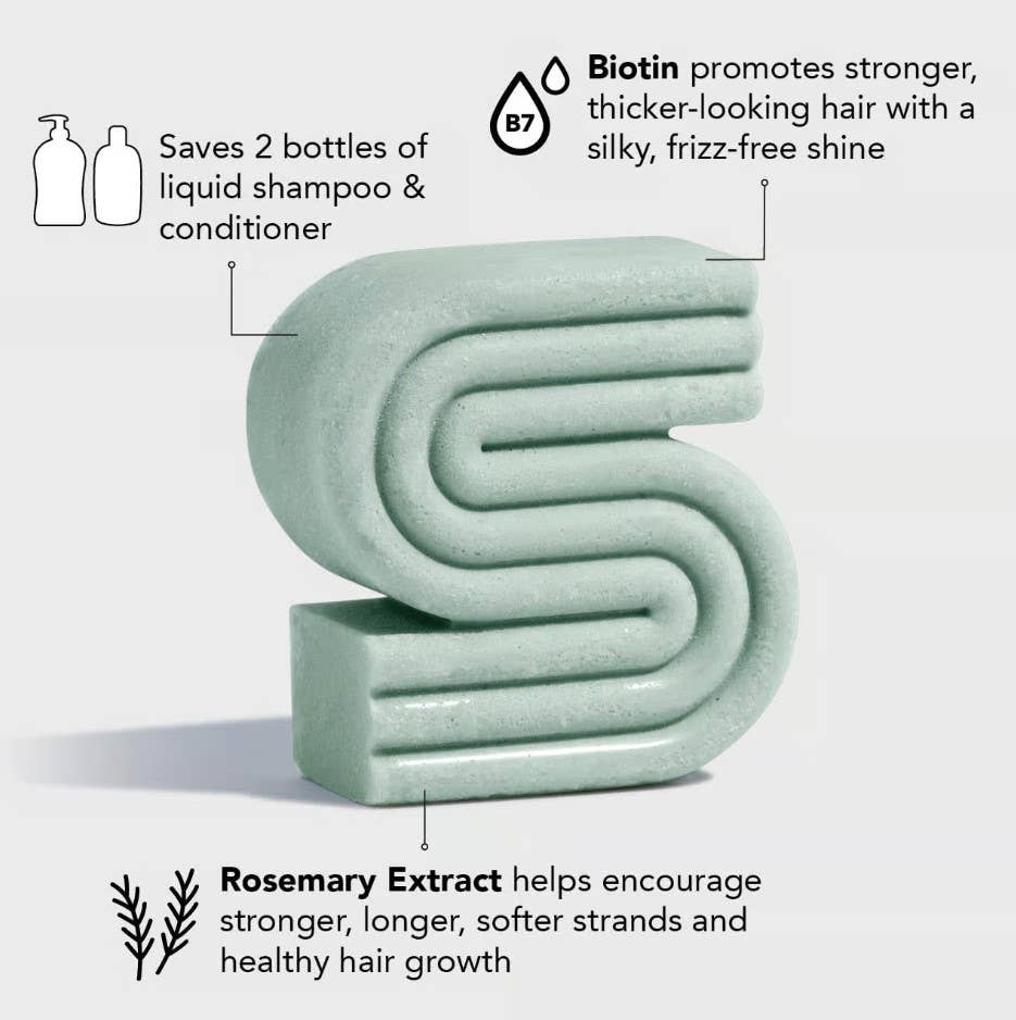 Hair- Kitsch Rosemary & Biotin Volumizing Solid Shampoo