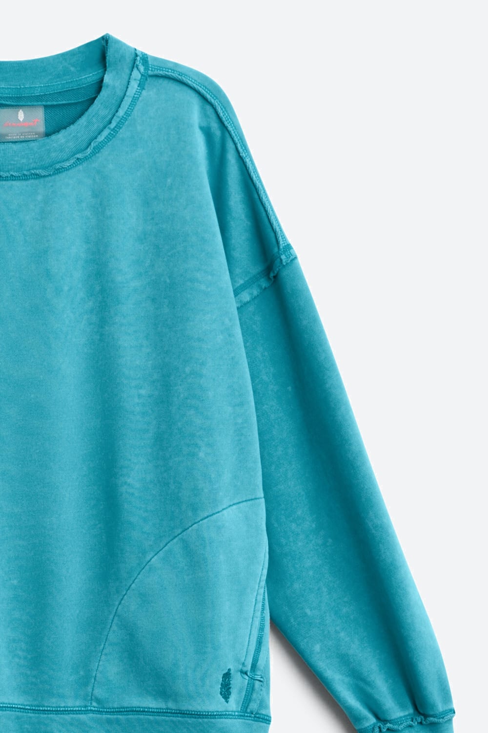 Apparel- Free People Movement Metti Sweatshirt in Teal