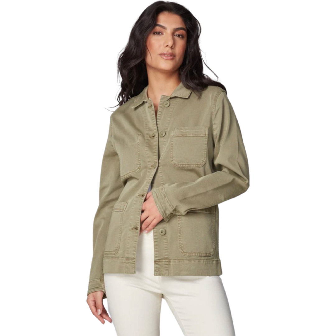 Apparel- Lola Jeans Nili Utility Jacket Deep Khaki