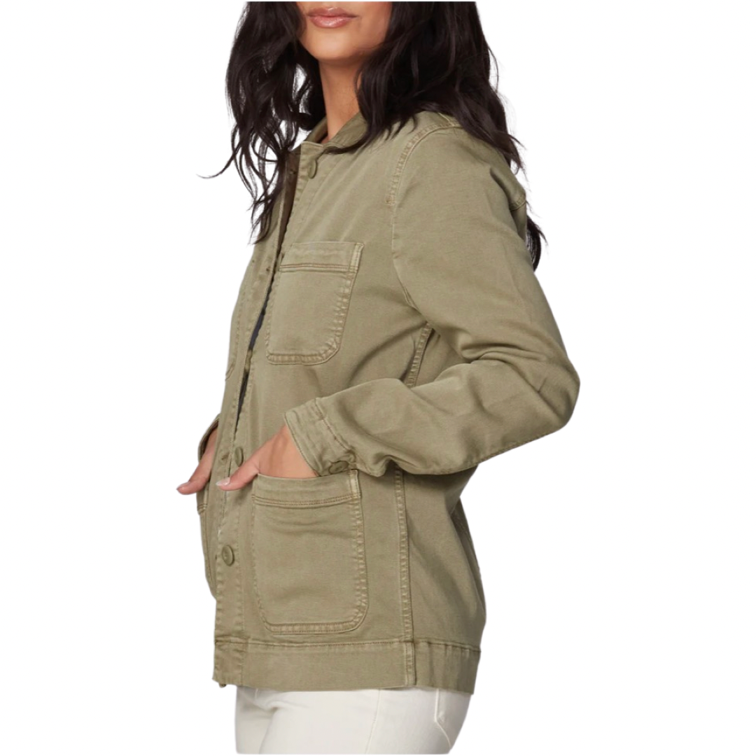 Apparel- Lola Jeans Nili Utility Jacket Deep Khaki