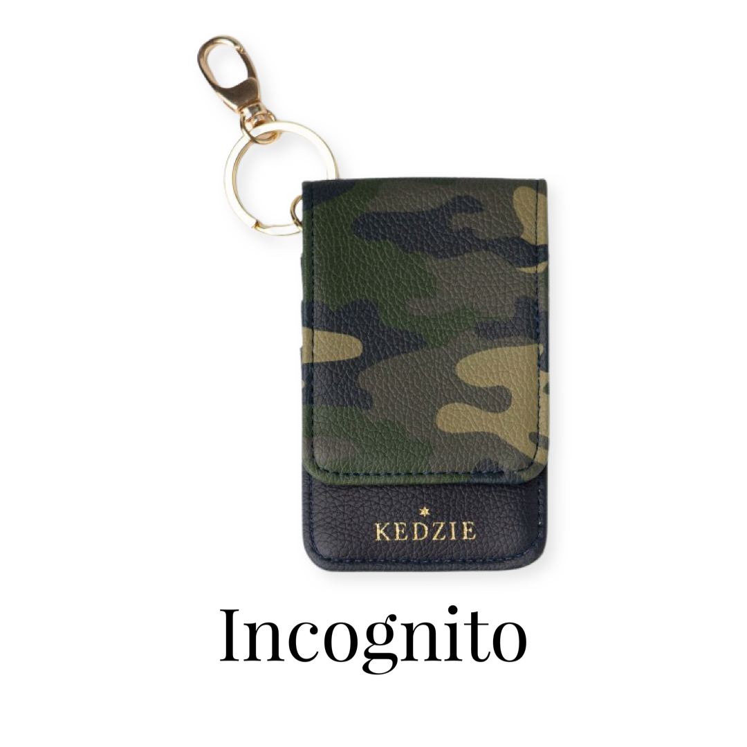 Kedzie Essentials Only ID Holder Keychain Incognito